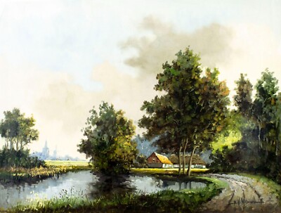 Bernard H Slotman (German,1928-?) oil painting 136174