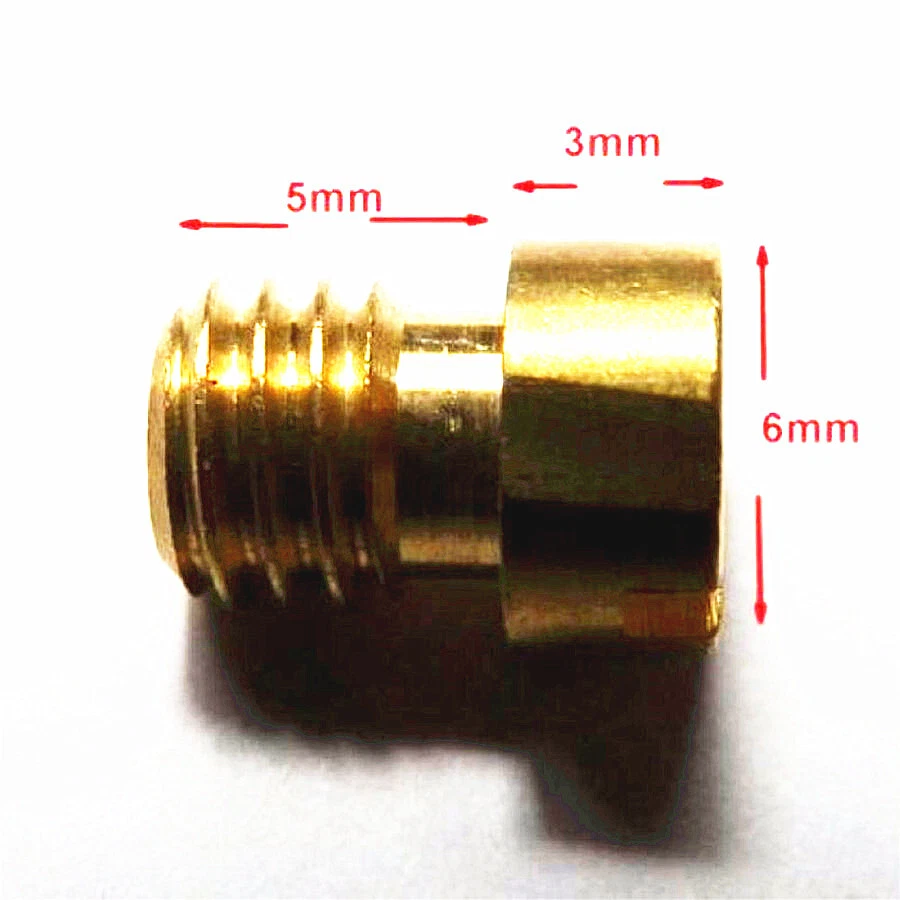 Kit de chorro principal de motocicleta 10xM5 rosca para carburador de carburador GY6 125cc-150cc 100-140 Foto 3 de 4