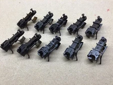 Atlas O, 10 each 3-rail couplers for roller bearing trucks, complete new style