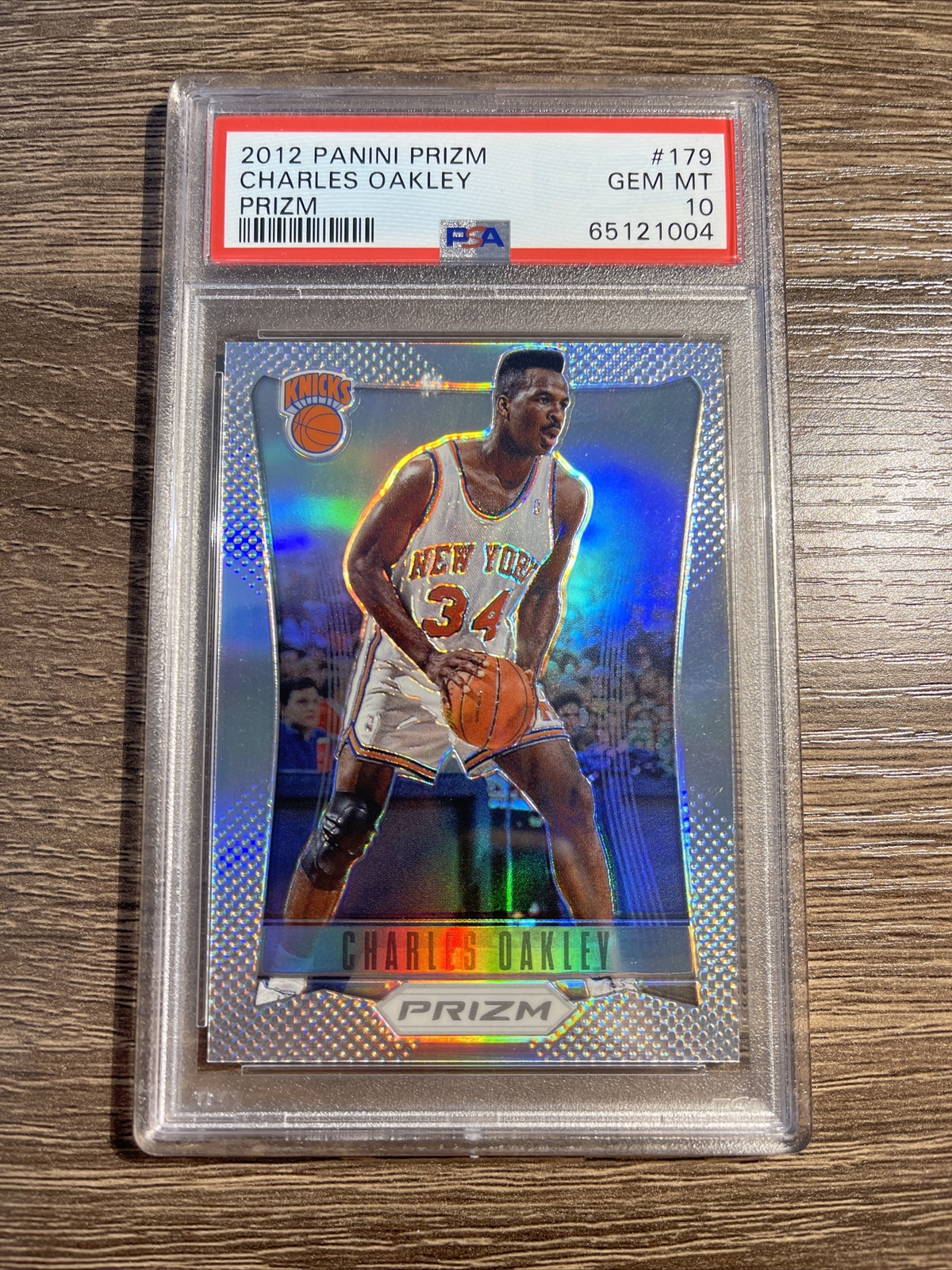 2012-13 Panini Prizm Silver Prizms Charles Oakley #179 PSA 10 GEM MINT Knicks
