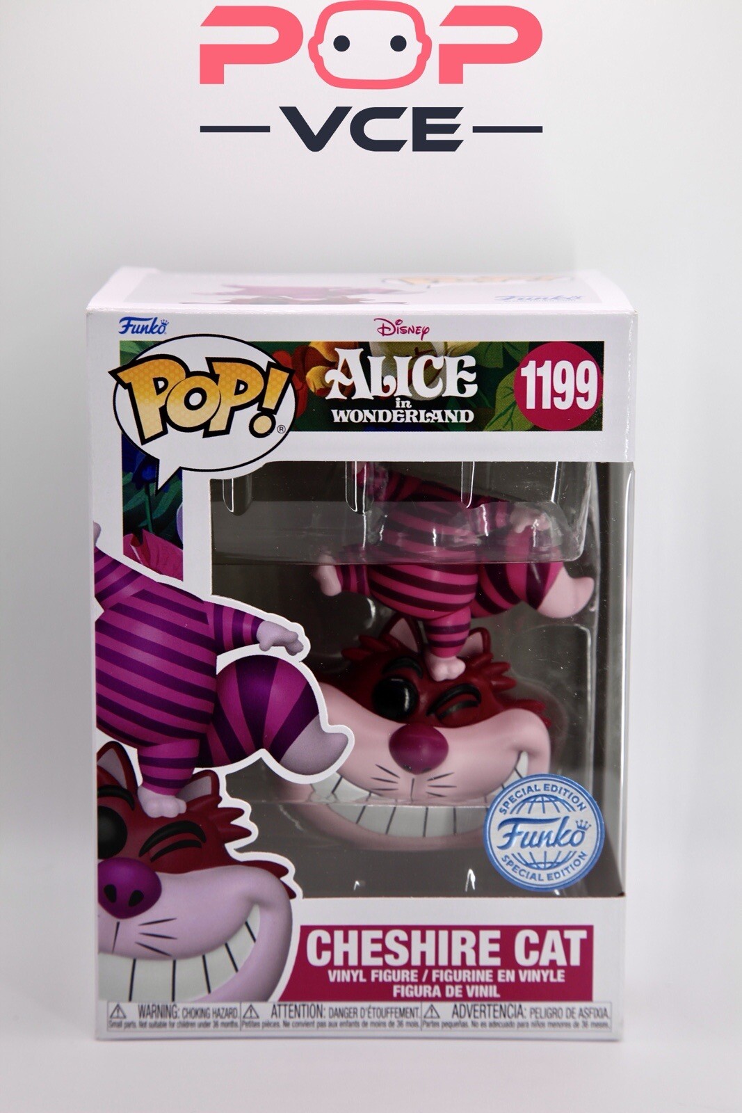 Cheshire Cat 1199 Funko Pop! Alice In Wonderland EXCLUSIVE Disney Stregatto