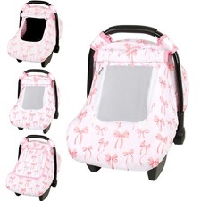 Baby Car Seat Cover, Windproof Carseat Cover for Infant Girls, Infant Warm Ca...
