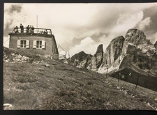 Rifugio col Rodella mt. 2486 antica cartolina viaggiata