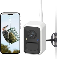 by Birdfy Smart Bird Feeder Camera, Adjustable Brackets, Auto Bird Video Capture