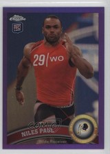 2011 Topps Chrome Retail Purple Refractor 349/499 Niles Paul #94 0a1