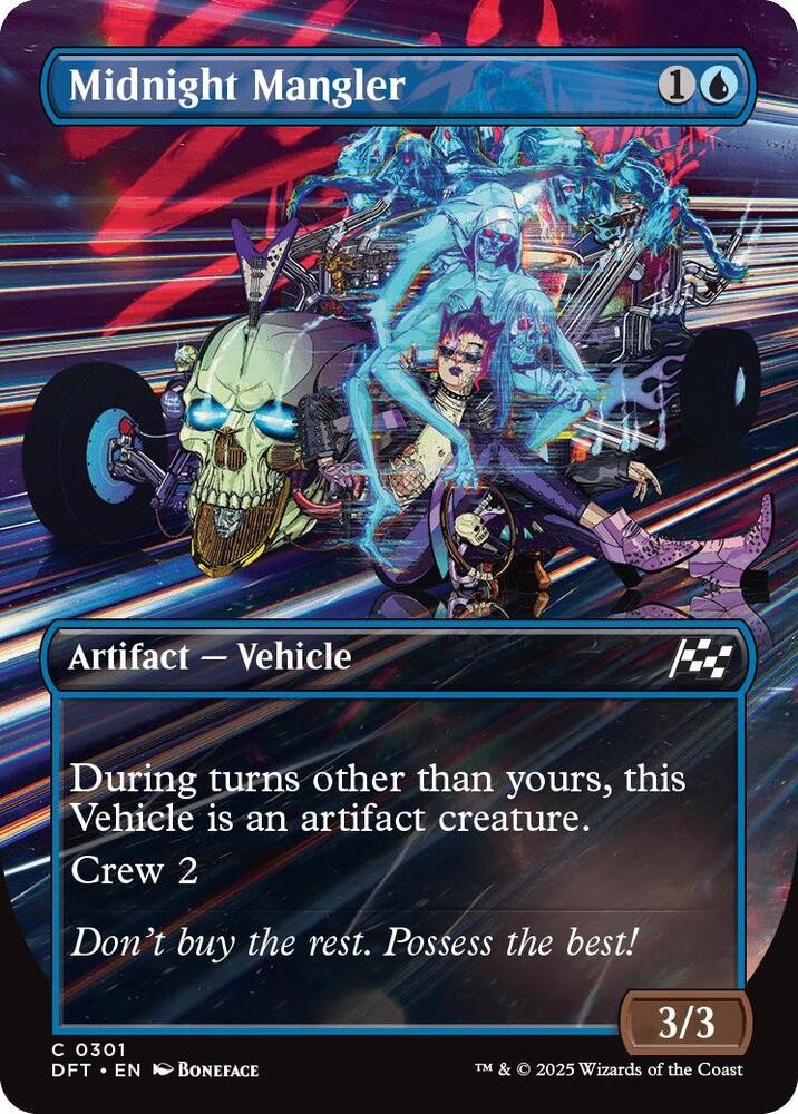 Midnight Mangler | Borderless Aetherdrift Magic: The Gathering NM/M 301