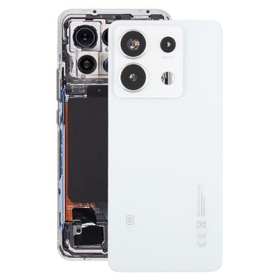 For Xiaomi Redmi Note 13 Pro 5G OEM Back Cover with Camera Lens Cover white