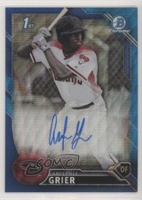 2016 Bowman Draft Chrome Pick Blue Wave Refractor /150 Anfernee Grier Auto 00q0