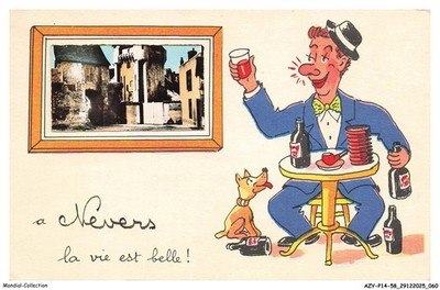 AZYP14-1412-58 - A NEVERS - La Vie est belle Postkarte