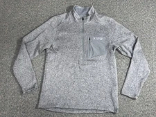 Kuiu Base Camp High Loft Sweater Men's Size XL Gray Fleece 1/2 Zip Pullover
