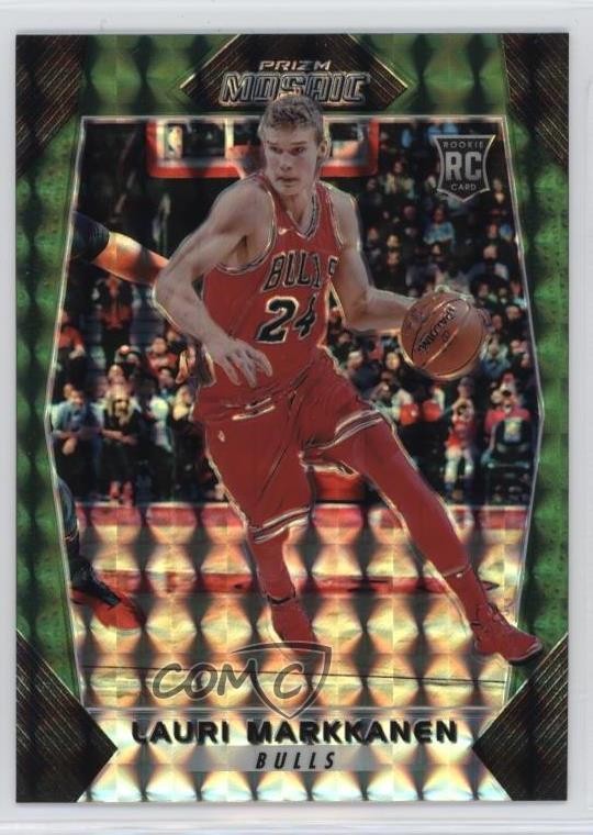 2017-18 Panini Prizm Mosaic Green Lauri Markkanen #9 0s5s