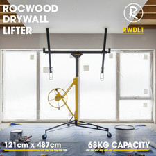 11' Drywall Lift RocwooD Panel Hoist Plasterboard Jack Lifter Rolling Tool 68KG