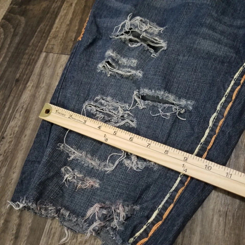 Laguna Beach Jean Co (botones de calavera) TALLA 40x15 corte de mezclilla para hombre Y2k Foto 2 de 4