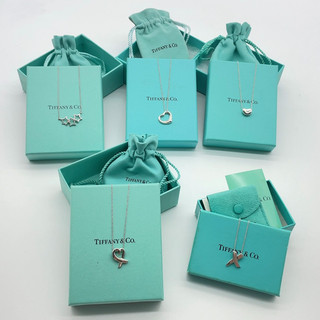 Set accessori collana ciondolo originale Tiffany & Co.SV9255 con scatola/sacchetto antipolvere SK010324