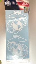 USMC US Marine Corps  Tail Light Decals Set of 2  Mitchell Proffitt Made In USA