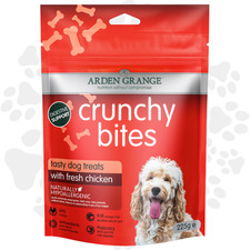 Image of Arden Grange Crunchy Bites Dog Treats FRESH CHICKEN 225g - Healthy & Tasty!