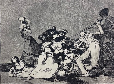 Francisco Goya 1746-1828 Die Desaster Des Krieges Photogravur Ca. 1930 Spanien