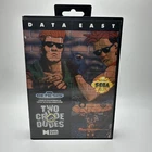 Two Crude Dudes Sega Genesis Video Game Complete In Box CIB Manual Rare Tested