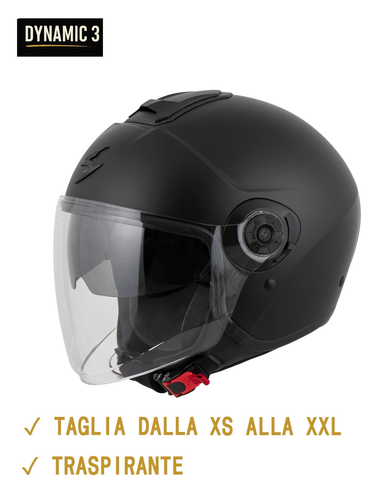 CRUIZER Casco Moto Scooter Integrale Omologato Doppia Visiera Nero Opaco