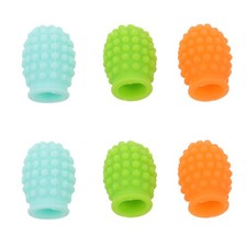 3 Pairs Drumstick Head Cover Silicone Tips Mute Practice Protector