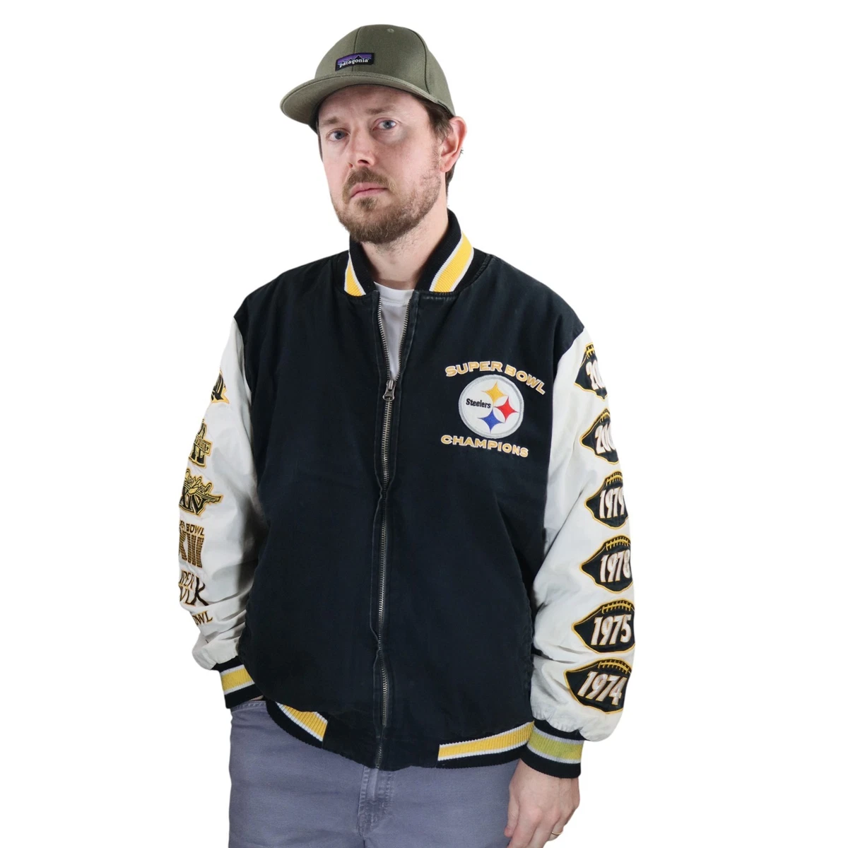 ♦年内価格♦NFL Steelers Championsスタジャン バーシティ Pittsburgh Steelers Men's GIII Change Up 6x Champ Coat