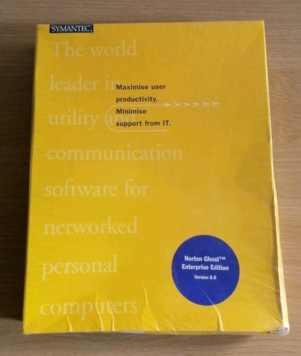 Norton Ghost Enterprise Edition Version 6.0 CD ROM Symantec 1999 / New & Sealed - Picture 2 of 10