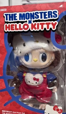 Pop Mart Labubu The Monsters Hello Kitty 38 cm Original Versiegelt Neu 