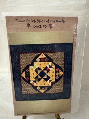 Joined at the Hip FLOWER PATCH Block Month #6 Quilting Pattern