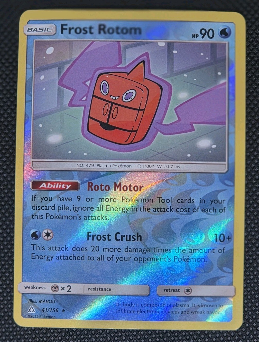 Ultra Prism 41/156 Frost Rotom Rare Reverse Holo Pokemon Card
