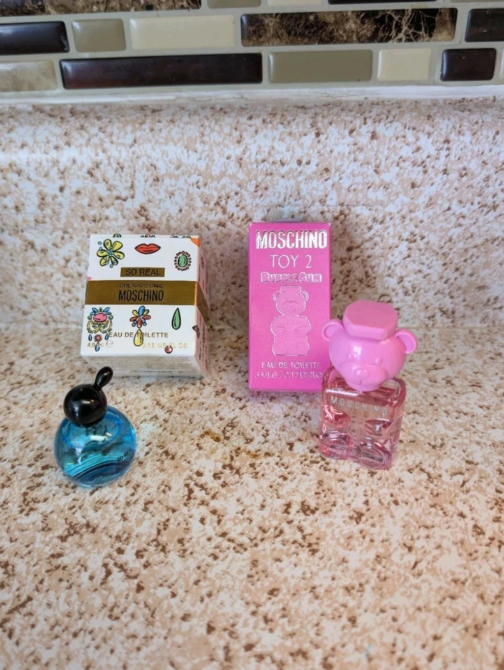 MOSCHINO -Juguete 2 Bubble Gum EDT & BARATO & CHIC Tan Real EDT Mini Salpicaduras de Perfume Foto 2 de 4