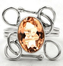 3CT Treated Sapphire 925 Solid Sterling Silver Ring Sz 8.5 B4-7