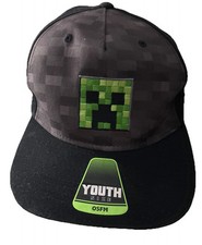 MINECRAFT CREEPER BOYS BASEBALL CAP HAT/CAP YOUTH SIZE- OSFM PRE- OWNED