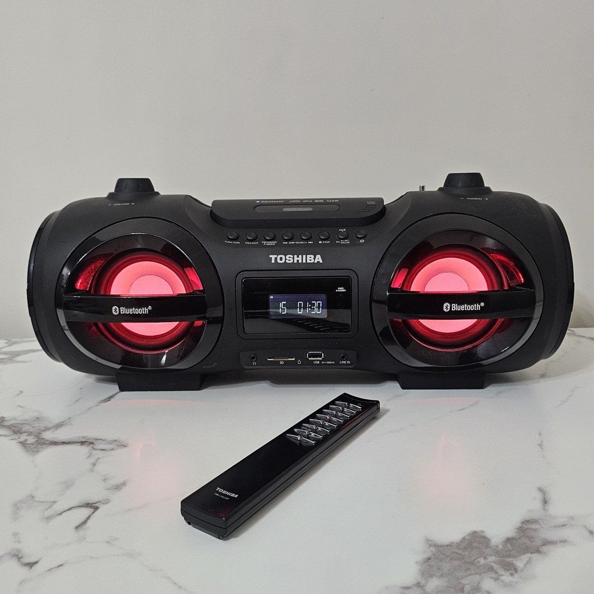 Toshiba TY-CWU500 25W Portable CD Boombox - Black for sale