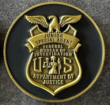 FBI - vintage KID&rsquo;S JUNIOR SPECIAL AGENT spectacular challenge coin