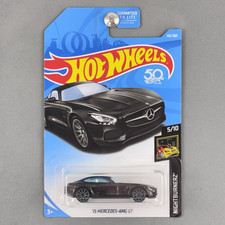 2018 Hot Wheels 15 Mercedes-amg Gt Black Nightburnerz 510 142365