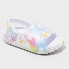 Cat Jack Toddler Slide Sandals Tie Dye Strap Size 9T