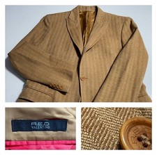 Valentino R.E.D. Herringbone Wool Tweed Sport Coat Jacket Italy 52 US Slim 40*