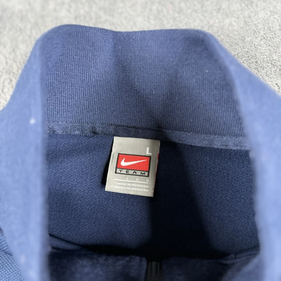 West Virginia Jacket Size Large Blue Mountaineers Vintage Warm Up Full Zip - Image 4 of 4