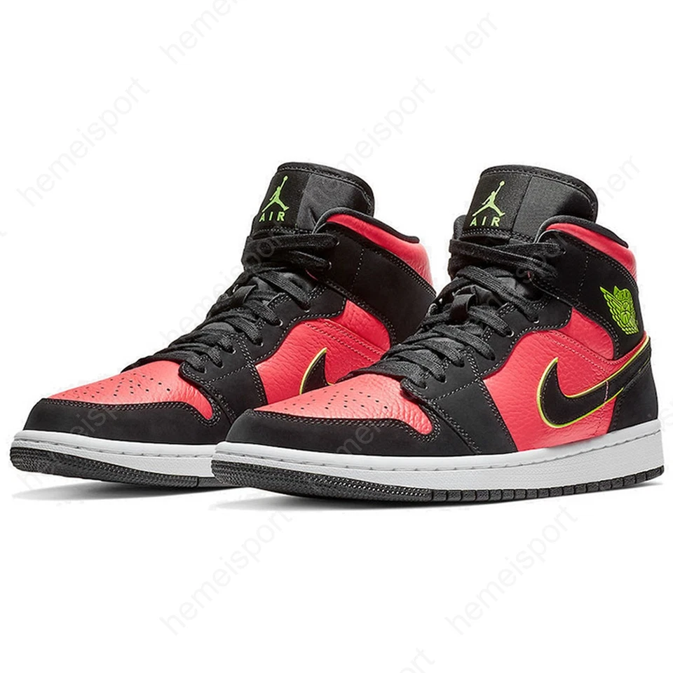Air Jordan 1 ретро средний вольт горячий удар BQ6472-006 - Изображение 3 из 4