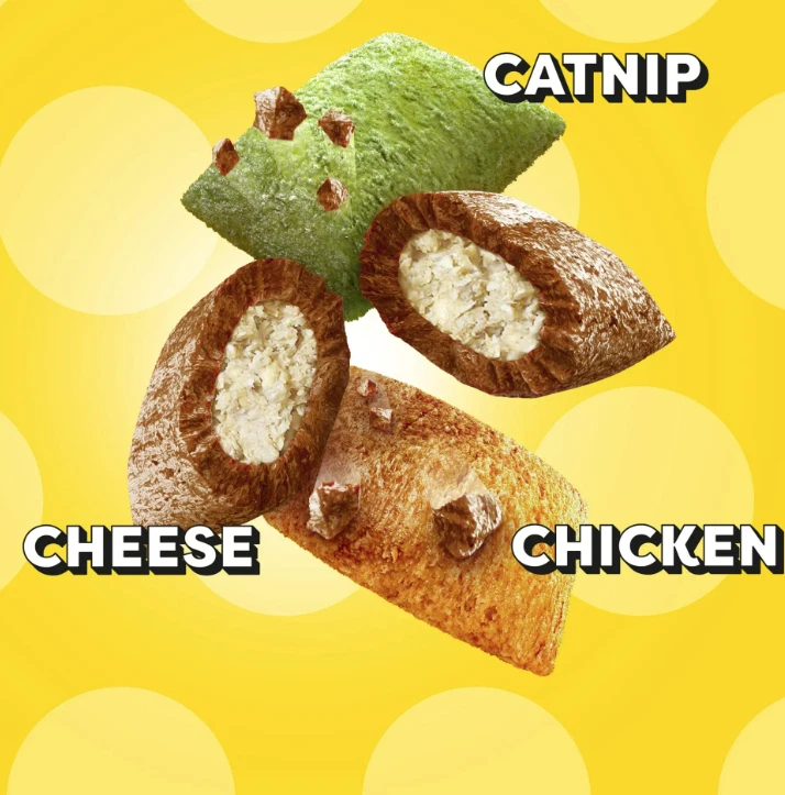 Golosinas crujientes y suaves sabor fiebre hierba gatera Temptations Mixups para gatos, 30 oz. Foto 3 de 4