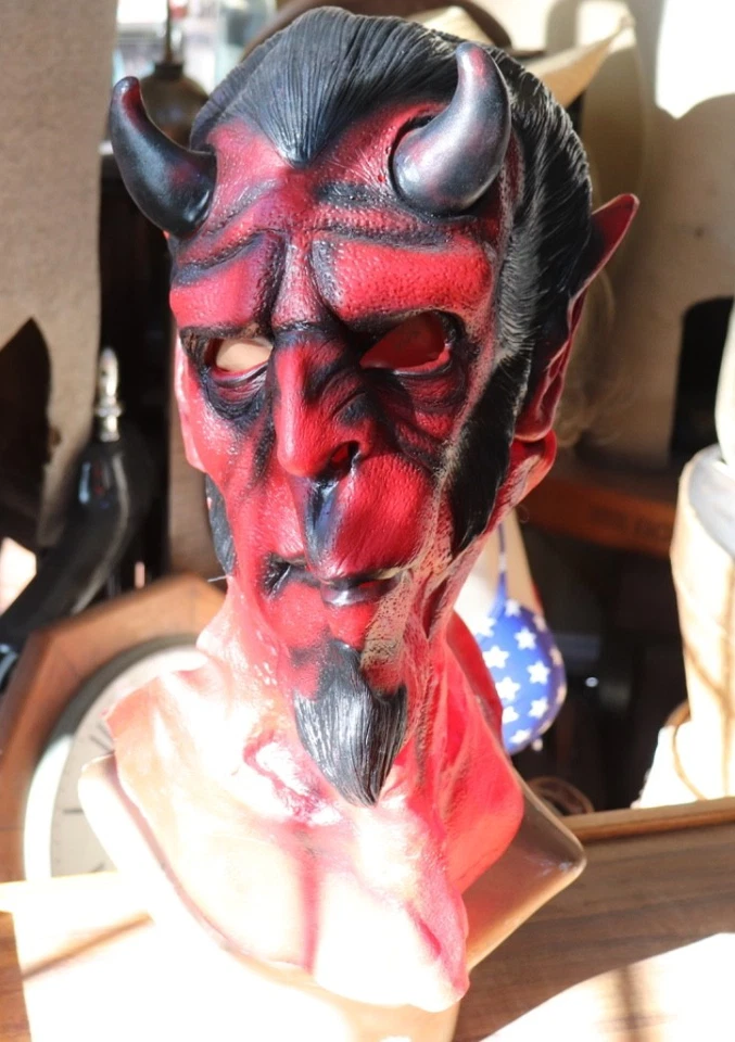 Red Devil Demon Evil Halloween Mask #60187 Forum Novelties 2009 New Unsed - Image 2 of 4