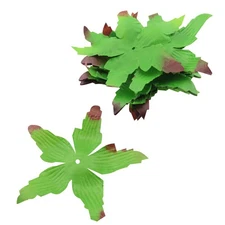 50 PCS Green Artificial Flower Calyx Sepals for DIY Bouquet Wreath Decor