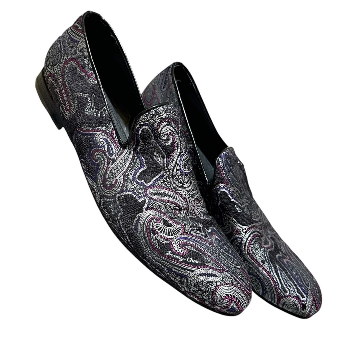 Ted Baker London Treep2 Black Paisley Velvet Smoking Slipper Loafers The Estate Slipper in Black Velvet main image 2