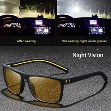 Night Driving Glasses Anti Glare Yellow Lens HD Vision UK Stock 1 Pack