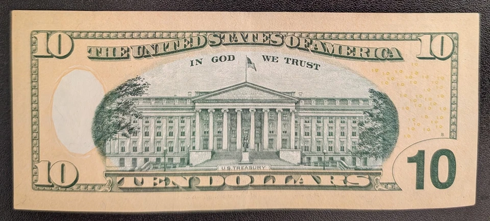 $10 2009 *STAR* BEAUTIFUL AU+ Federal Reserve Note! - Image 2 of 2