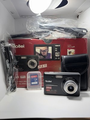 Rollei X-8 Compact Digitalkamera Full Set OVP 8,0 MP 3x Zoom 2,7'' f/2,8 AA Smile