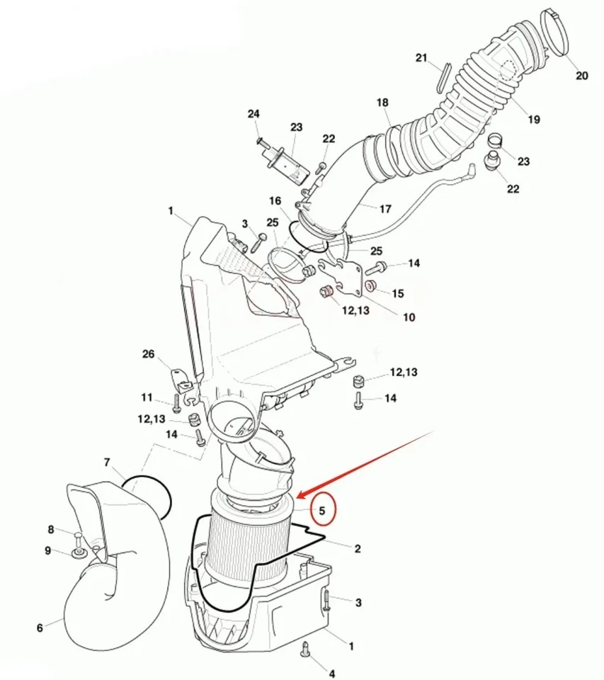 Juego de filtros de aire originales para Aston Martin Rapide DB9 DBS V12, OEM: 4G43-9601-AB-PK Foto 3 de 4