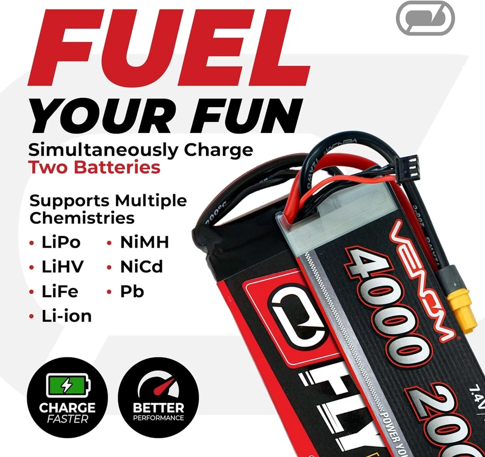 Pro Duo LiPo Battery Charger - LCD Screen, Charging Leads - Balance Charger - Image 3 of 4