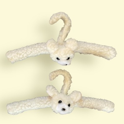 Children's Clothes Hanger Plush White Bear 12  Nursery Baby Shower Gift Infant