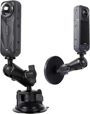 2 in 1 Suction Cup and Magnetic Camera Mount Stand Kit for Insta360 Series, Car